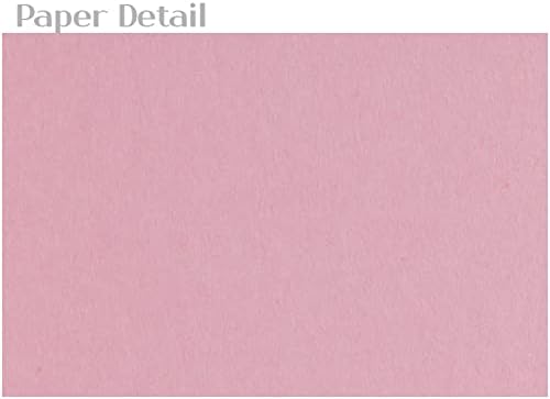 PPAPPAPPIYO 3x5 Pink index card stock/Set of 50 Blank index cards 350gsm (rose pink)