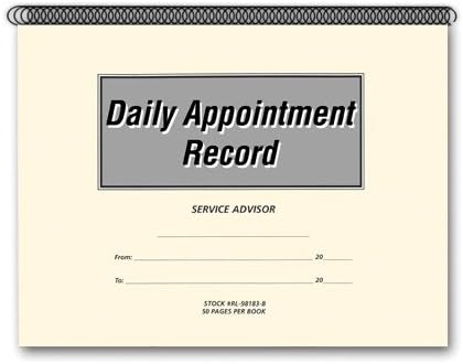 Daily Appointment Record Book