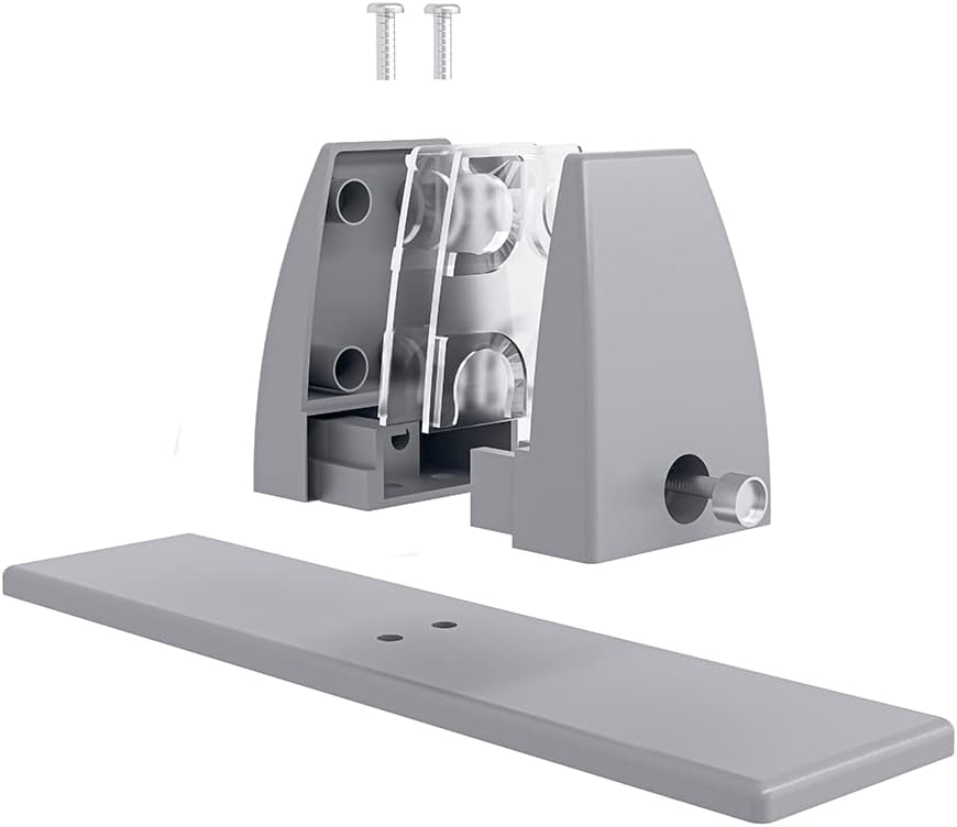 Freestanding Acoustic Desk Divider with Mount | Eco-Friendly Privacy Screen Panel | Noise Reducing Desk Partition | Tackboard Option & Easy to Install | Made from Recycled Plastic | White - 18" X 35"