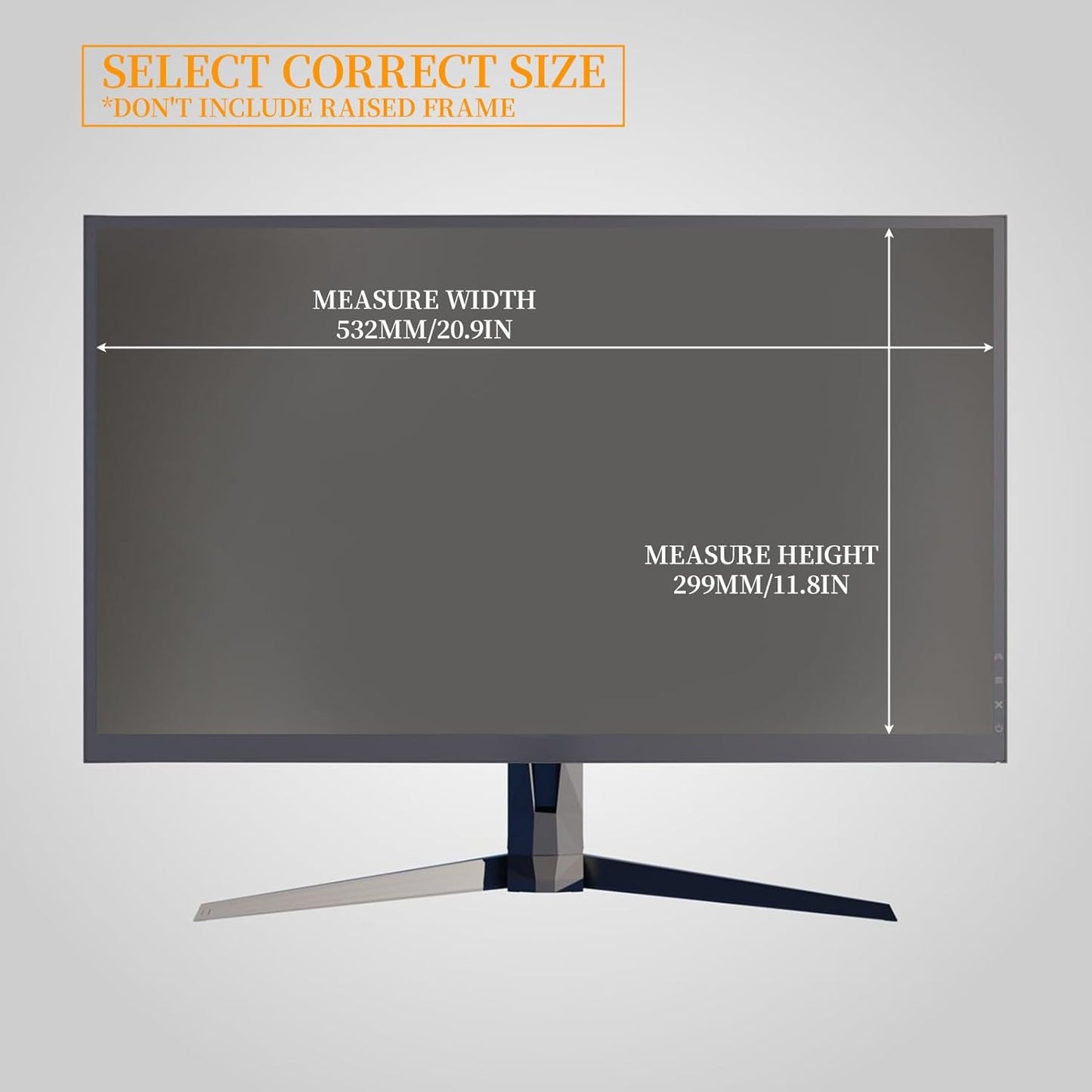24 Inch Computer Privacy Screen for 16:9 Aspect Ratio Widescreen Monitor, Eye Protections Anti Glare Blue Light Computer Monitor Privacy Filter, 24 inch Protector Film