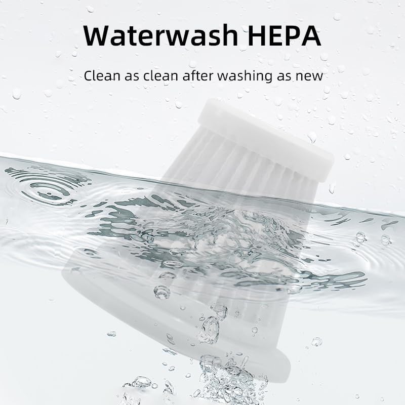 Handheld Vacuum Cleaner Cordless, Desk Vacuum Cleaner Compressed Electric Air Duster 15000Pa Suction, 4-in-1 Portable Vortex Vacuum Dust Air Blower for Computer, Keyboard,Car,Balloon,Black