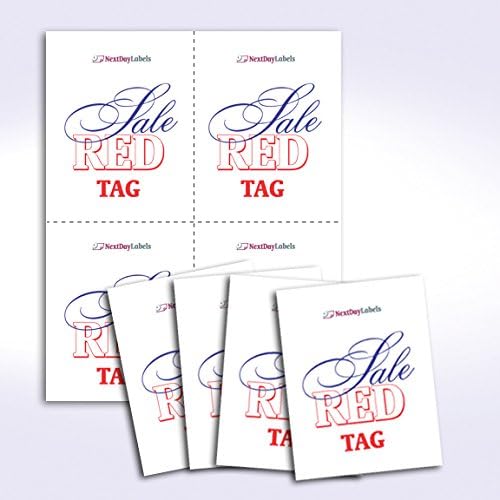 NextDayLabels - 8-1/2 x 11 Laser and Inkjet Printer Postcards 4 up Per Page, (4-1/4" x 5-1/2" After Perf) 100 Sheets / 400 Cards
