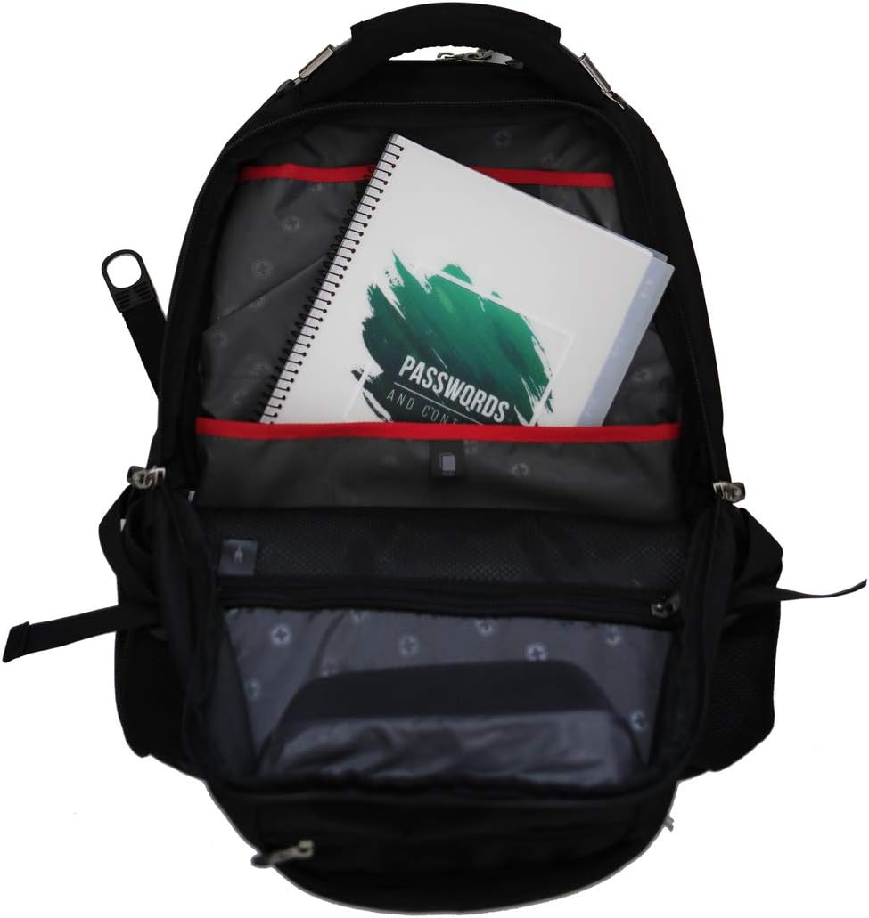 RE-FOCUS Password Book with Alphabetical Tabs 10"x7.5" Spiral Bound Credentials keeper Saves All Internet Login Details (Green)