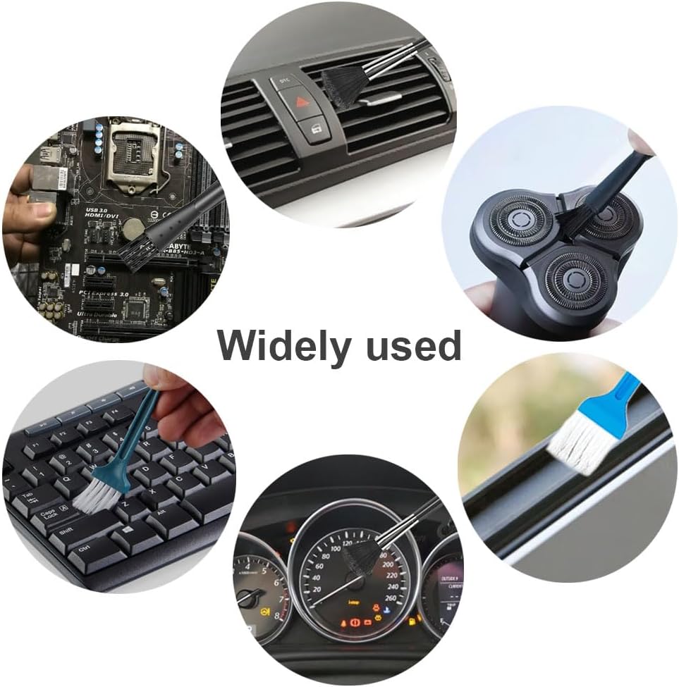 Keyboard Cleaner kit, Small Nylon Anti Static Cleaning Tool Computer Keyboard Laptop Cleaning Kit for Electronic Devices Such As Computer Motherboard Fans Dust Removal Tool (10 Pcs)