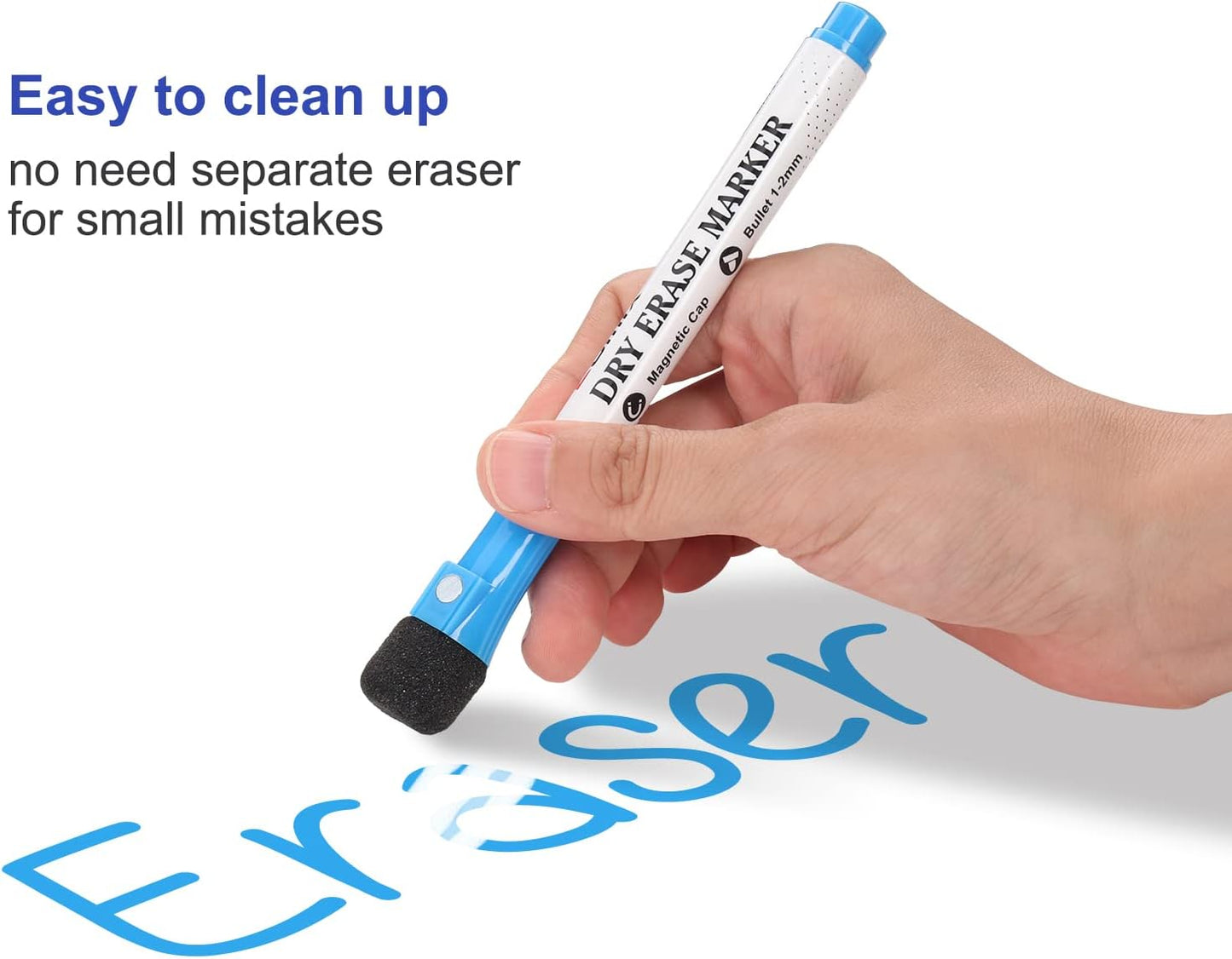 Comix Dry Erase Markers, Fine Tip Whiteboard Magnetic Markers with Eraser Cap, 36 Bulk 12 Colors Low Odor Markers for Kids Teachers