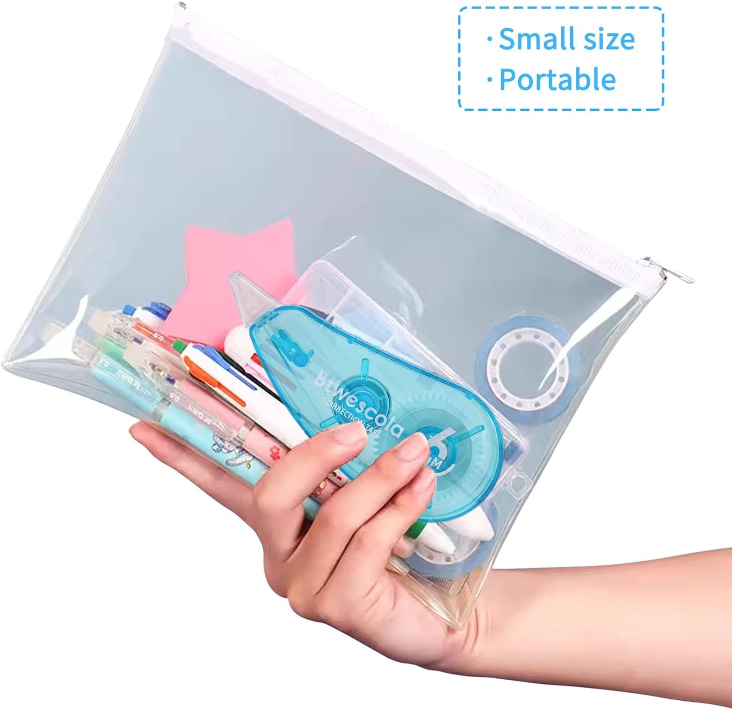 Correction Tape, Easy to Use Applicator for Instant Corrections, 19.7 Feet 6-Count Pack Correction Tape for School, Office, Crafting (6pcs/Set)