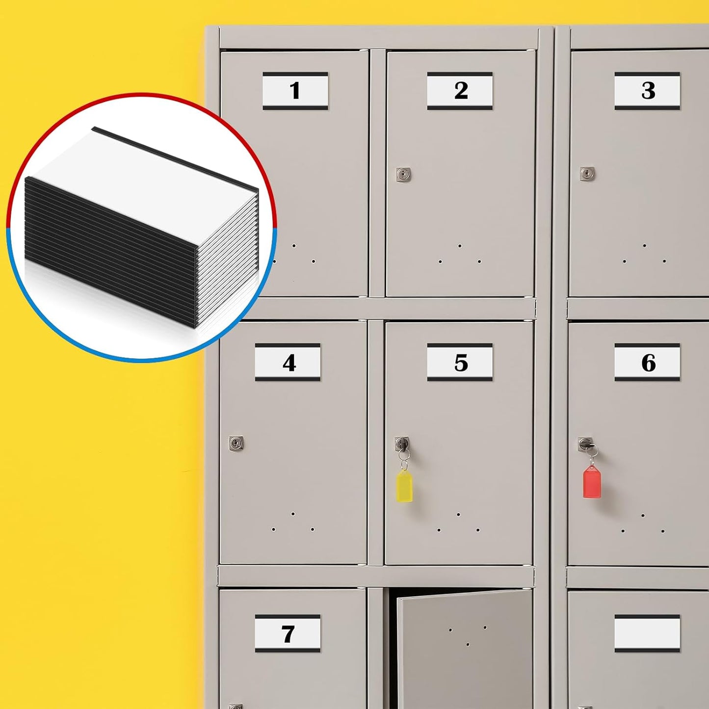 Glenmal 30 Pieces C Channel Magnetic Label Holders Set 3 x 5 Inch Magnet Shelf Label Holder with Protective Films and Replacement Strips for Metal Racks Whiteboard Name Tags