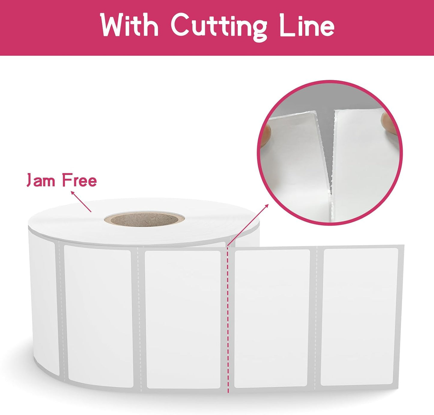 12 Rolls 2" x 1" Direct Thermal Labels, Shipping Labels Compatible with Zebra & Rollo Label Printers for Mailing Postage Address Barcode (1300 Labels/Roll)