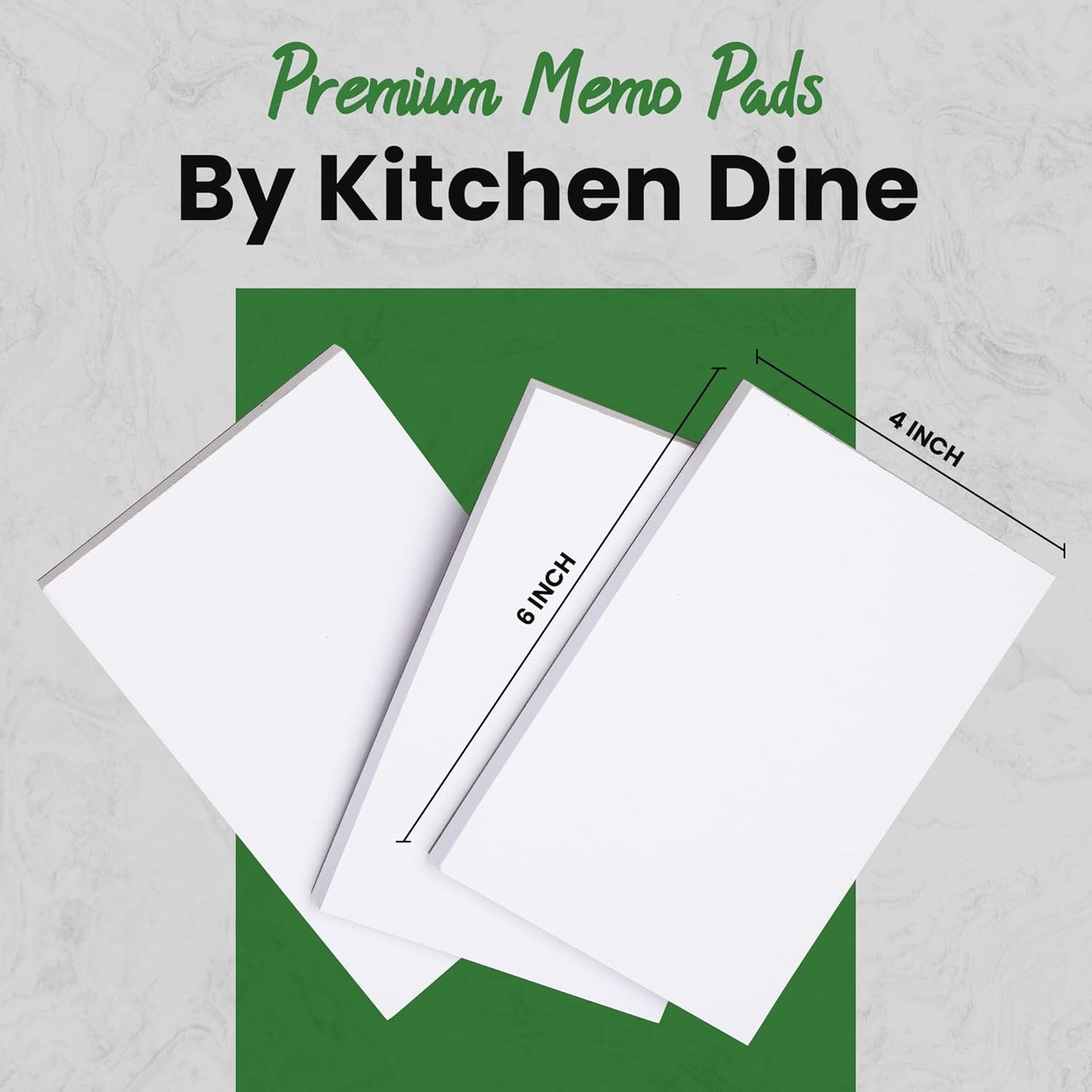 10 Pack Note Pads 4x6 | 100 Sheets Per Memo Pad | Server Note Pads | Scratch Pads for Writing | White Blank Notepads in Bulk | Small Notepad | Paper Pads for To Do Grocery List