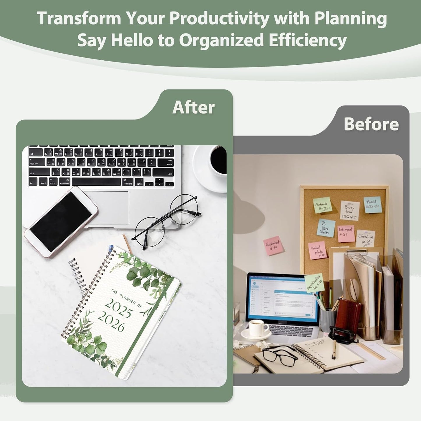 Planner 2025-2026 for Women & Men, Weekly and Monthly Calendar Notebook (July 2025 - June 2026), Hardcover Spiral Bound School Teacher Student Planner with Tabs, Inner Pocket, A5 (6.3" x 8.5")