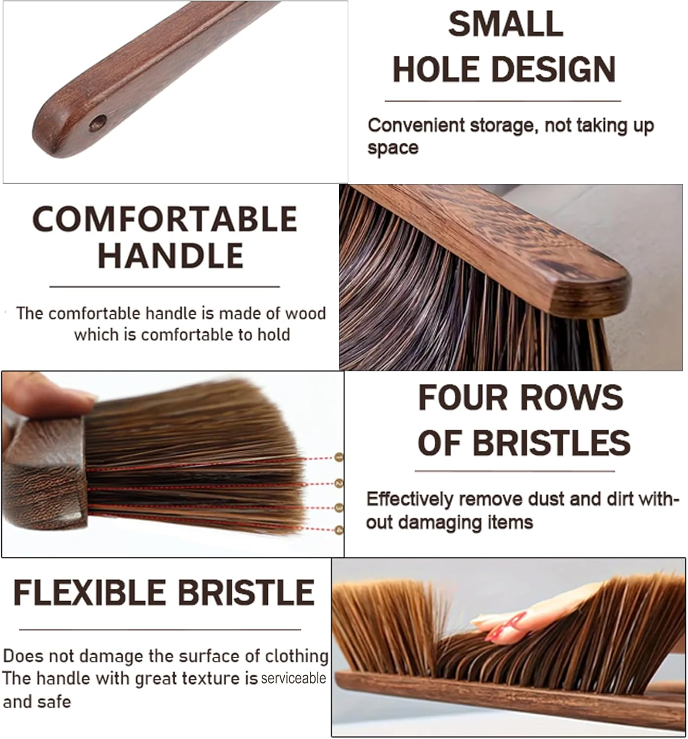 Hand Broom Brush Dust Cleaning: Hand Brush, Dusting Brush, Couch Brush, Soft Brush Cleaning, Dust Broom, Handheld Broom, Bed Brush, Hand Brush for Cleaning The Bed, Sofa, Fireplace, car, etc.