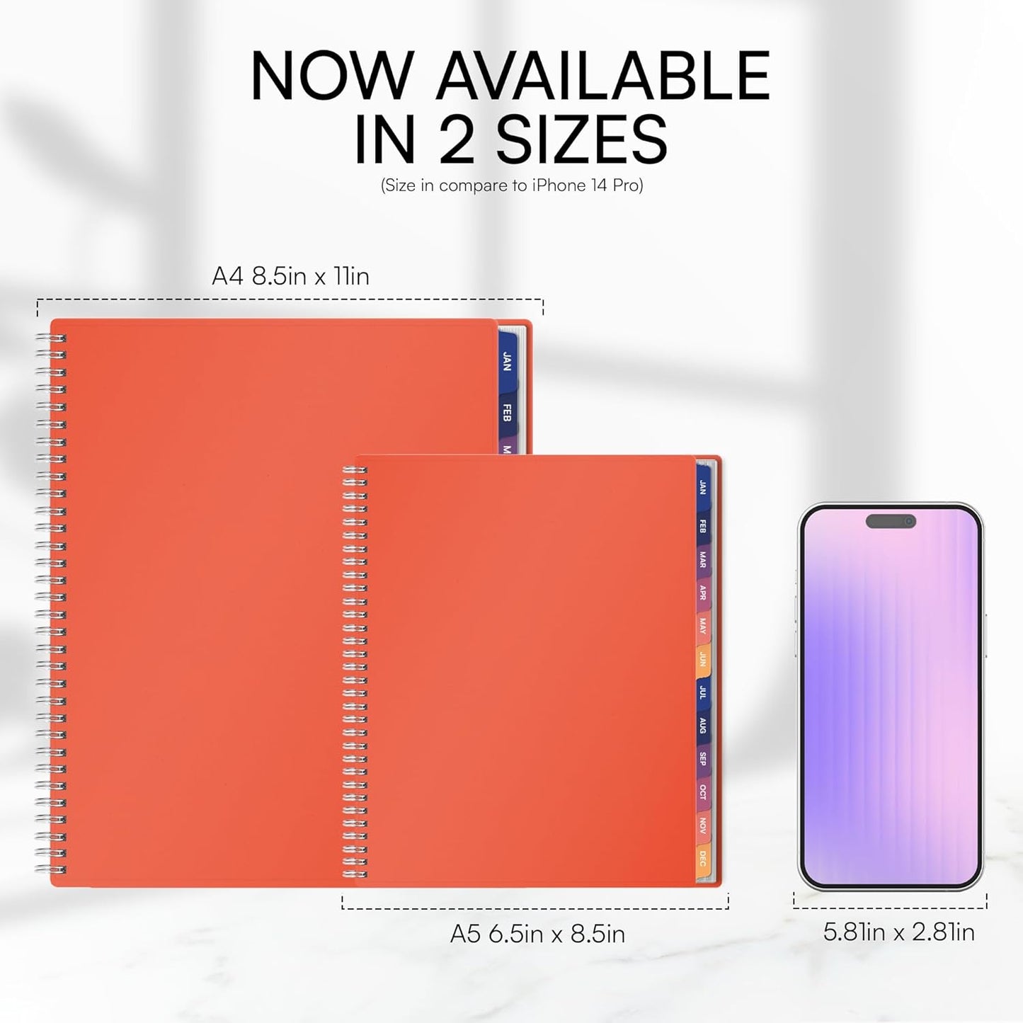 Ensight 2026 Appointment Book & Planner Ensight 6.5 x 8.5 inches Large Tabbed Daily Hourly Weekly Planner Schedule Book 30 Minute time Slots Business & Personal Planner Jan 2026 Dec 2026 Peach