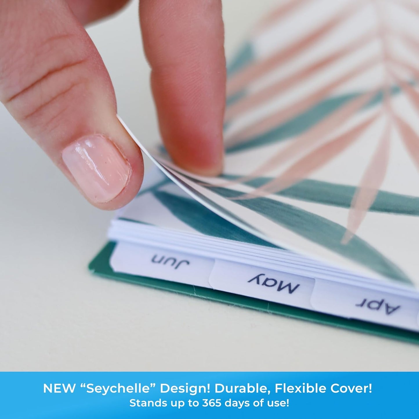 Blue Sky 2025-2026 Weekly and Monthly Academic Year Planner Calendar, July 2025 - June 2026, 8" x 10.875", Flexible Cover, Wirebound, Laminated Tabs, Seychelle