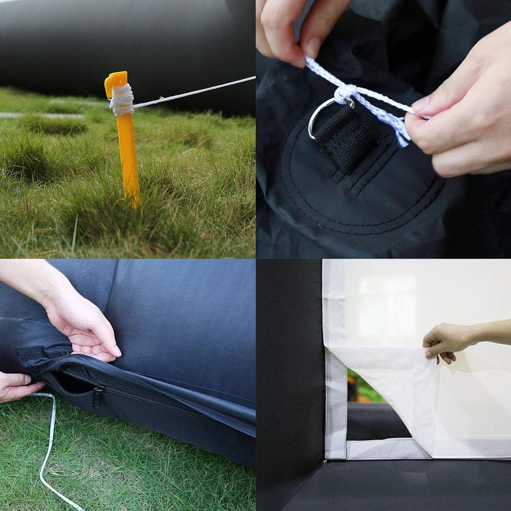 18ft Outdoor Movie Screen Inflatable, Front and Rear Projection Screen with Built-in Blower, Backyard Movie Party Pool Lawn Event, Ground pegs, Rope, Tote Bag