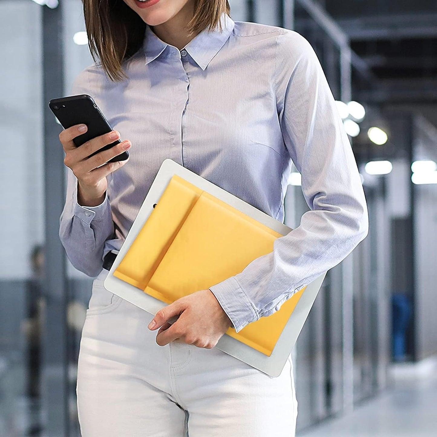 Fuxury Kraft Bubble Mailers 8.5x12 Inch 500 Pack Strong Adhesion Padded Envelopes #2 Self Seal Bubble Envelopes Padded Mailers Book Mailer Packaging for Small Business,Yellow