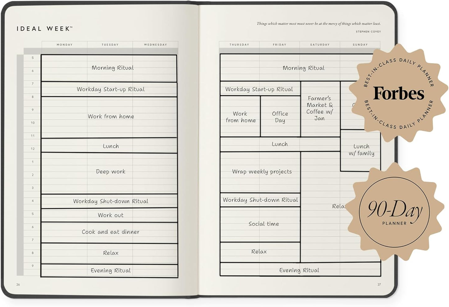 Full Focus Blush Vegan Leather Planner by Michael Hyatt - The #1 Daily Planner to Set Annual Goals, Increase Focus, Eliminate Overwhelm, and Achieve Your Biggest Goals - Hardcover
