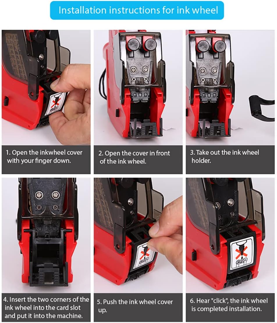 2-Line 20 Digits Price Label Gun with Letters A-Z,Pricing Labeler with 5 Rolls/2800 Stickers 3 Inkers,Tag Maker Machine for Office Retail Shop Grocery Store Yard Sale