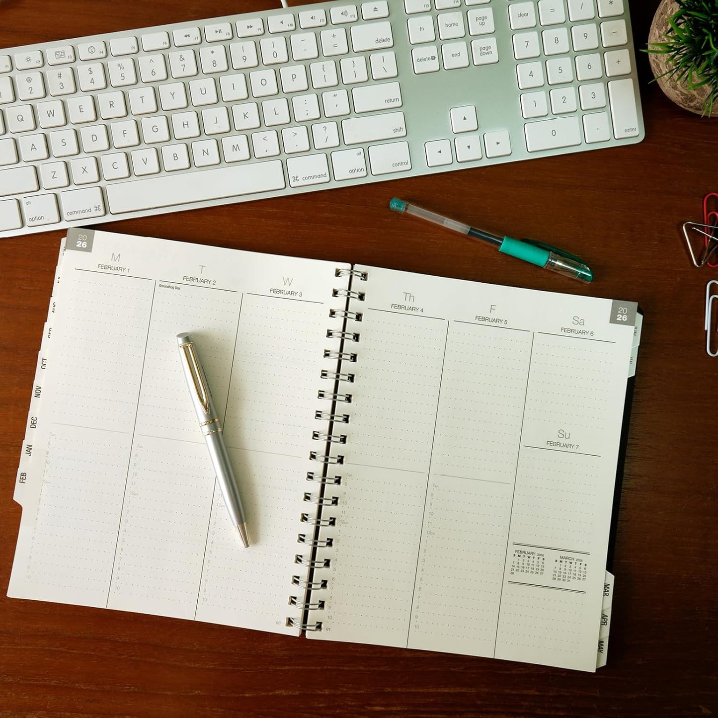 Global Printed Products Essential 7"x9" Monthly & Weekly 2025-2026 Planner - (7" x 9" - June 2025 Through July 2026)