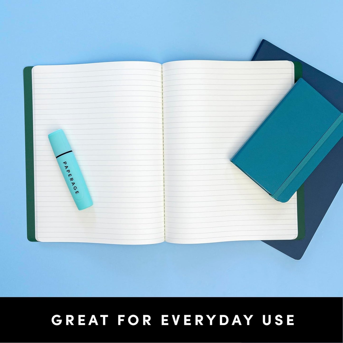 PAPERAGE Soft Cover Blank Journal Notebook, 2 Pack, (Lavender), 100 Pages, Large 7.5 inches x 9.5 inches, Ideal for Sketch Book, Note Taking & Travel Journal