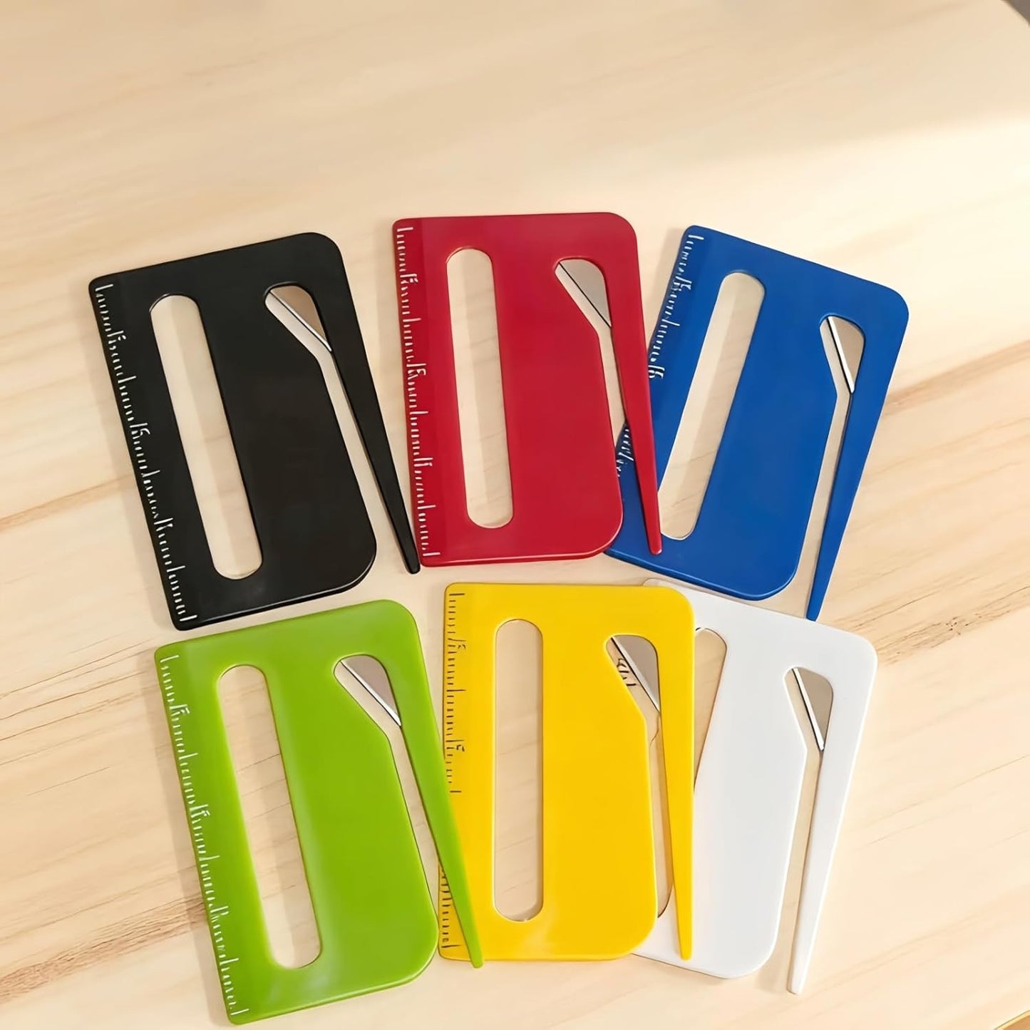 6 PCS Letter Opener and Envelope Slitter - Professional Mail Opener Tool for Letters, Bills, Packages with Safety Rounded Tip Design