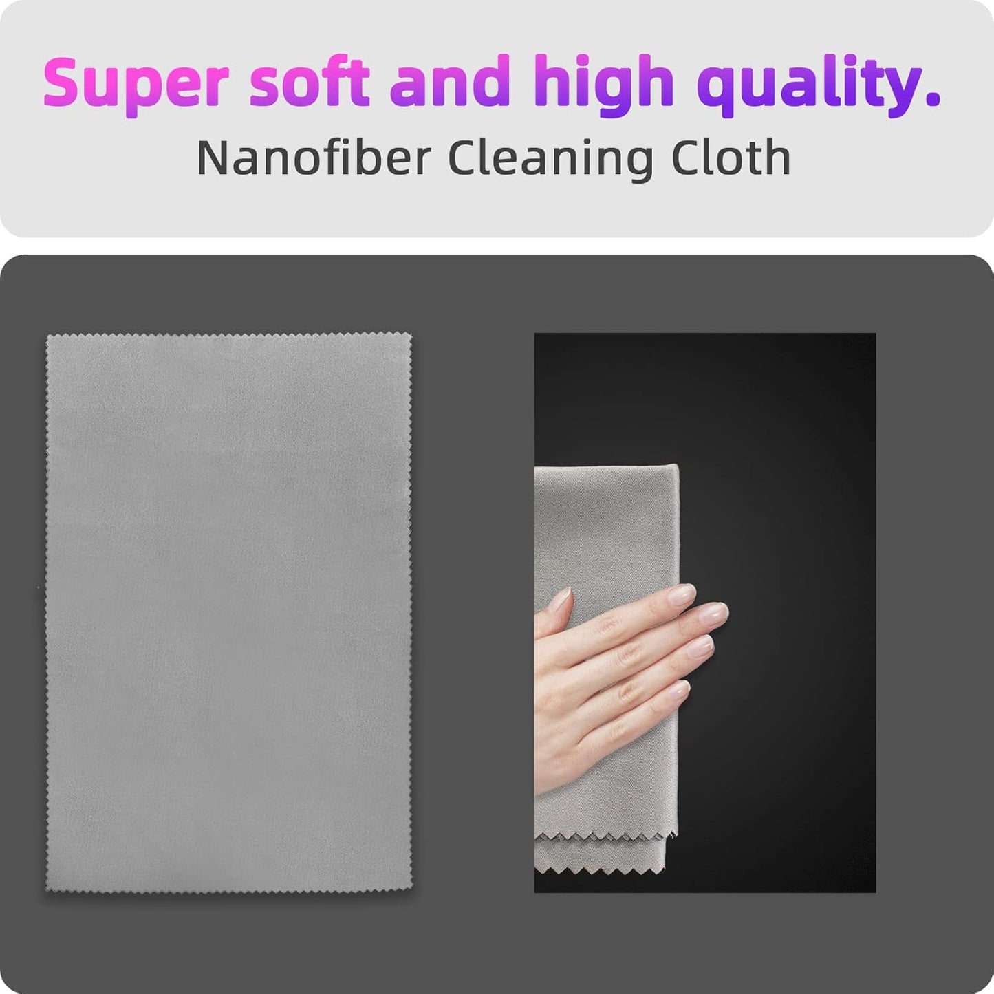 Privacy Screen Adhesive Strips and Slide Mount Tabs for Laptop Computer Monitor, Privacy Screen Slide Mount Tabs *2, Privacy Screen Adhesive Strips *2, 1pcs Microfiber Cloth, 2pcs Screen Cleaning Kit