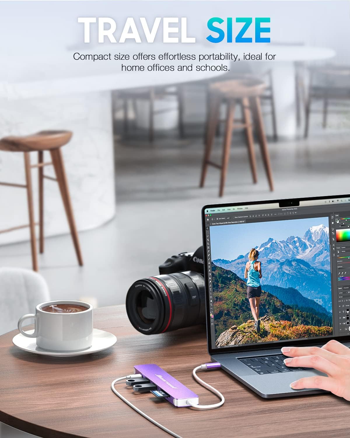 Hiearcool USB C Hub for MacBook Pro M2, USB-C Adapter for Mac-Book Air M1, USBC to HDMI Multi-Port Dongle 7 in 1 Type-C Dock for Mac Book Thunderbolt 3 4 Laptops and Other Type C Devices