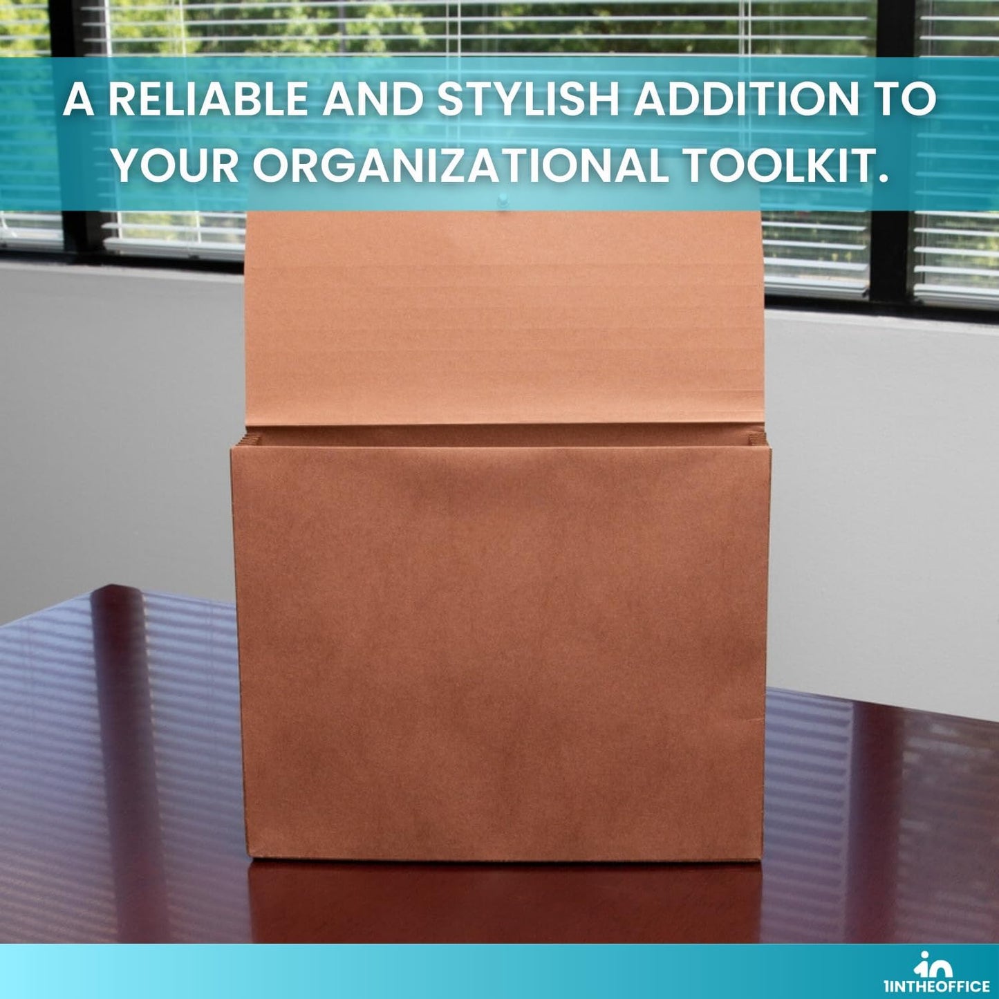 1InTheOffice Expanding File Wallet with Flap and Cord Closure, 5-1/4" Expansion, Letter Size, Redrope, 2 Pack