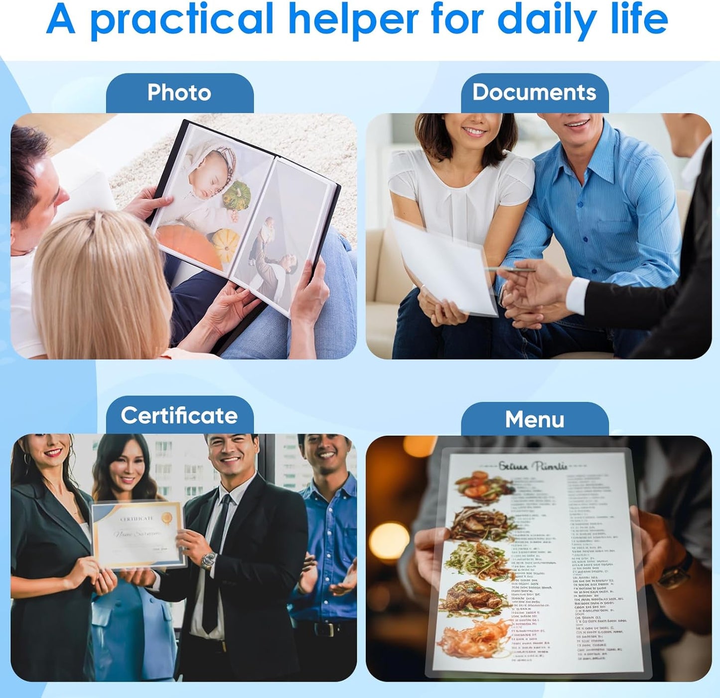 200 Pcs 10 Mil Laminating Sheets, 9 x 11.5 Inch Thermal Laminating Pouches, Letter Size Clear Plastic, Glossy Hot Laminating Sheets for Office Supplies