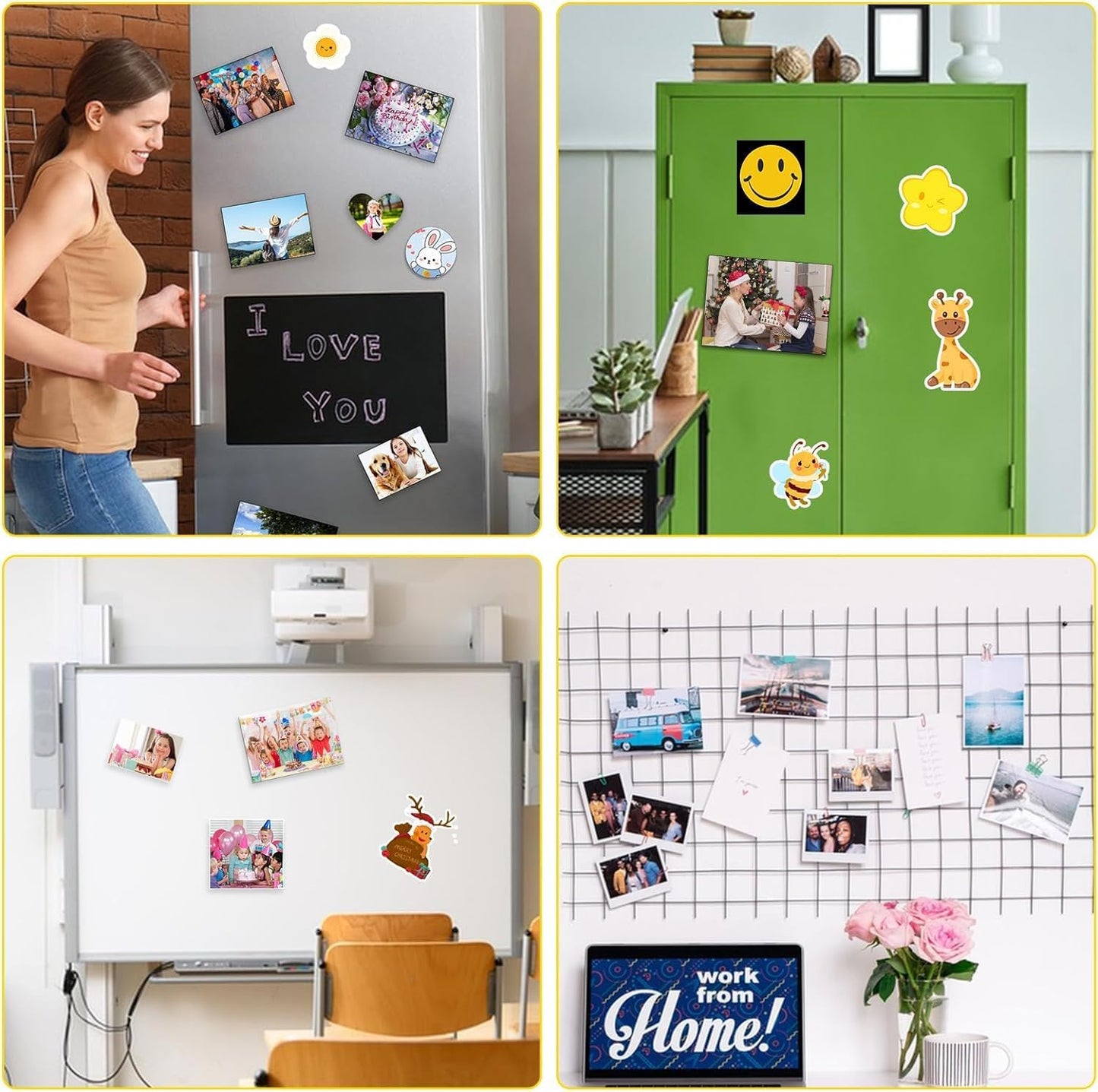 DIYMAG 15Pcs Printable Magnetic Sheets, 8.3x11.7inch Flexible Magnet Sheets Glossy Magnets Paper Non Adhesive Make Refrigerator Photo for Inkjet Printer, Photo Sheet for DIY Crafts