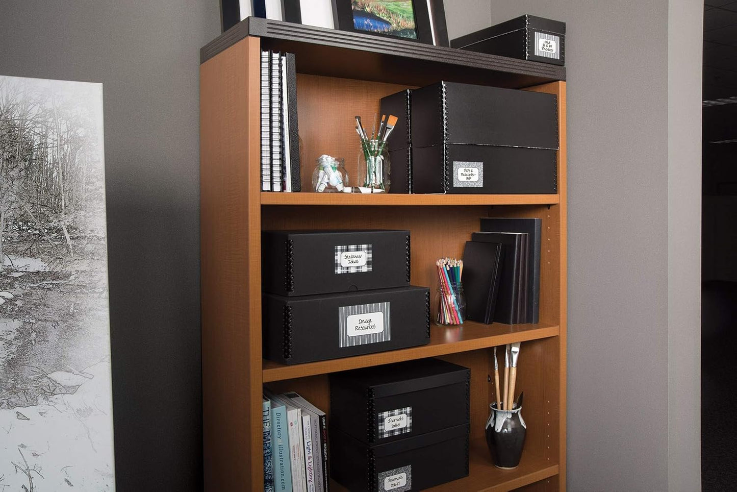 Gaylord Archival Black Clamshell Preservation Box - 11 1/2W x 17 1/4L x 3" H