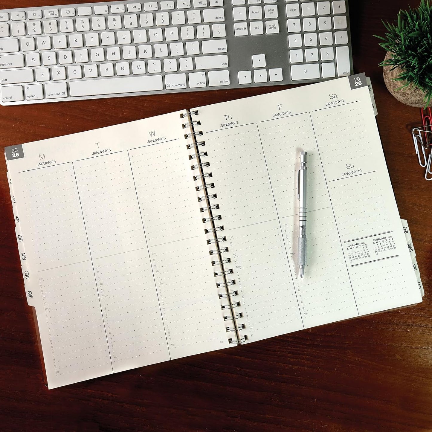 Global Printed Products Essential 8.5"x11" Monthly & Weekly 2025-2026 Planner - (8.5" x 11" - June 2025 Through July 2026)