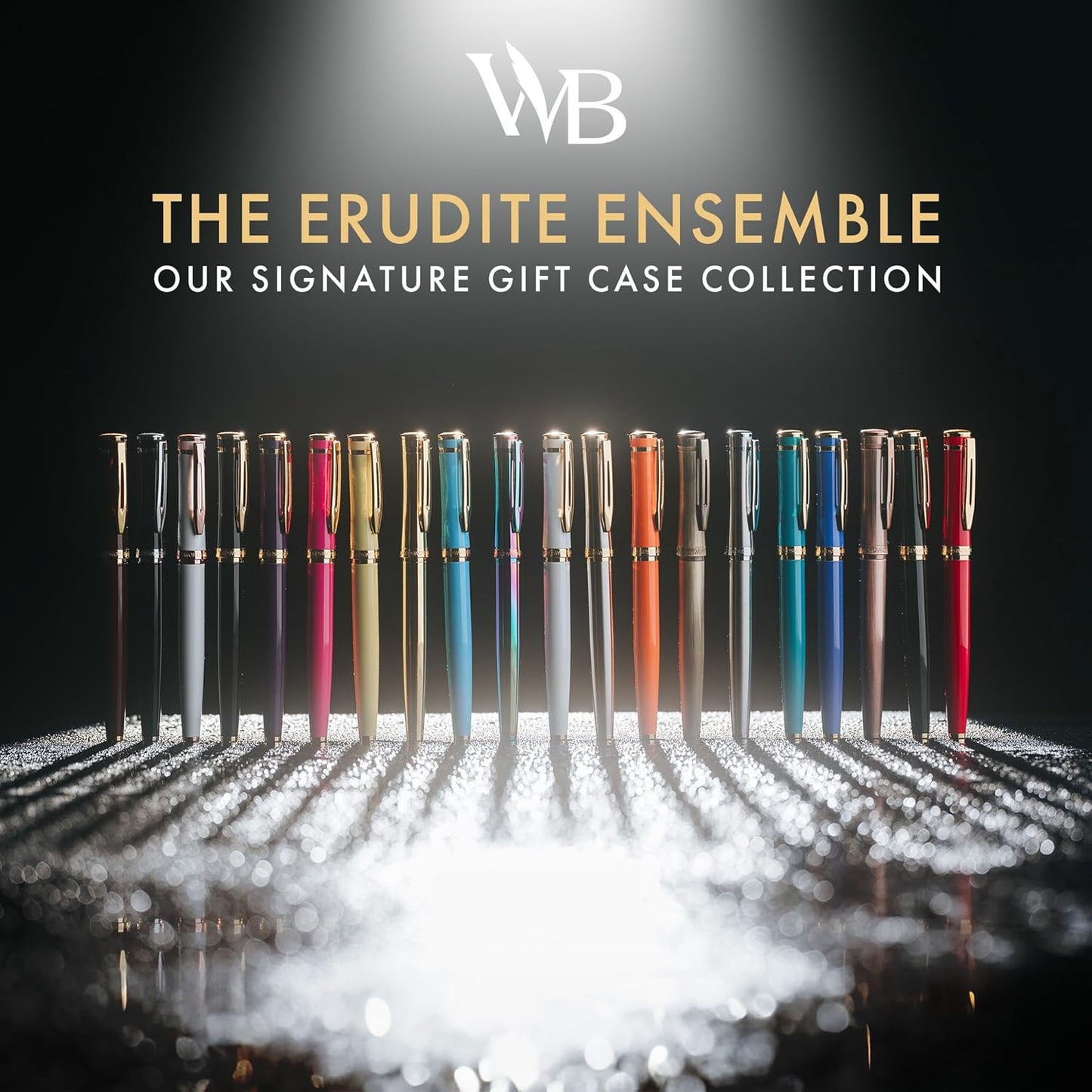 Wordsworth & Black Luxury Fountain Pen - Stunning Brushed Copper Pen, 18K Gilded Nib (Medium), Ink Converter, Best Pen Gift Set for Men & Women, Professional, Executive, Office, Nice Pens