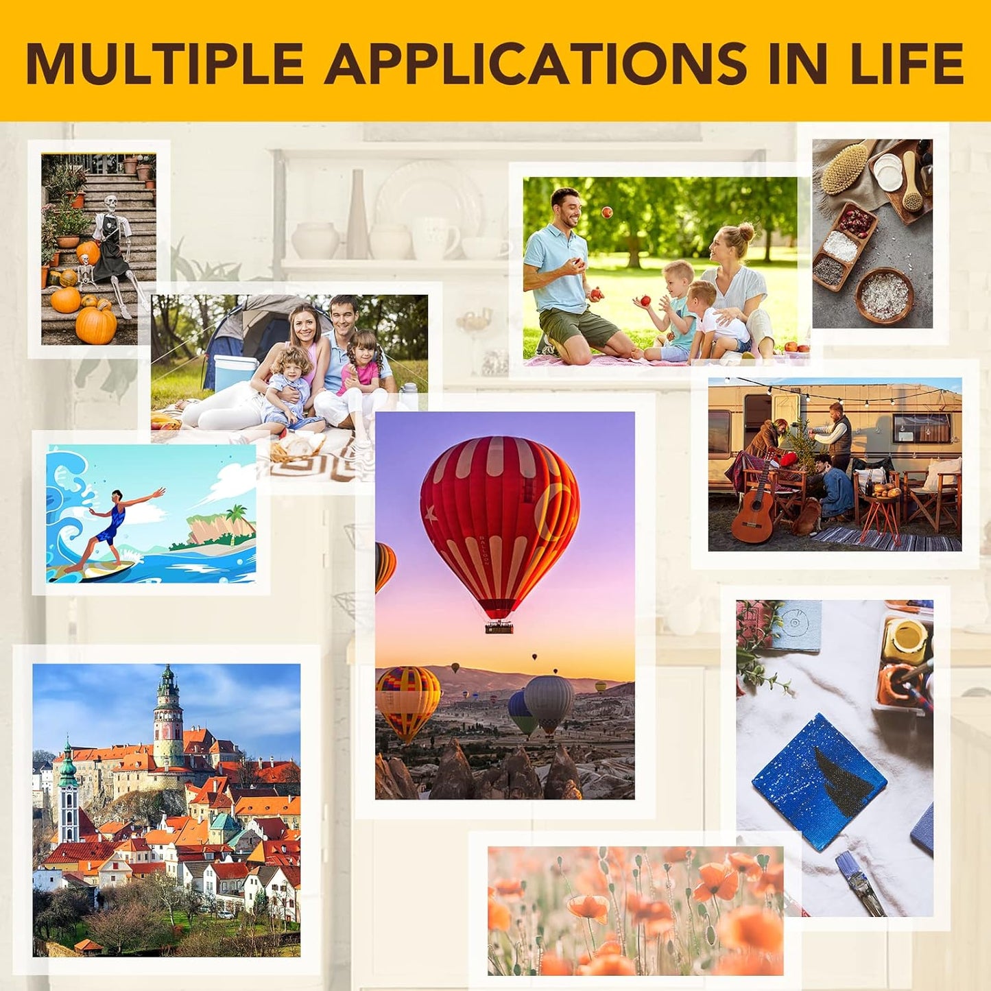 180 PCS Self-Adhesive Laminating Sheets, 9 x 12 Inches Self Adhesive Contact Paper, No Heat No Machine Needed Self Sealing Laminate Sheets