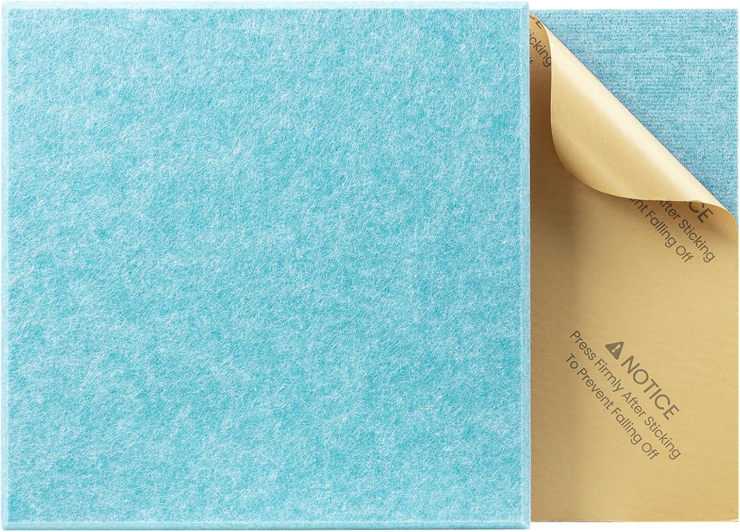 22 Pack Self-Adhesive Acoustic Panels, 12" X 12" X 0.4" High-Density Sound Proof Foam Panels for Walls, Soundproof Wall Panels for Home & Office (Aqua Blue)