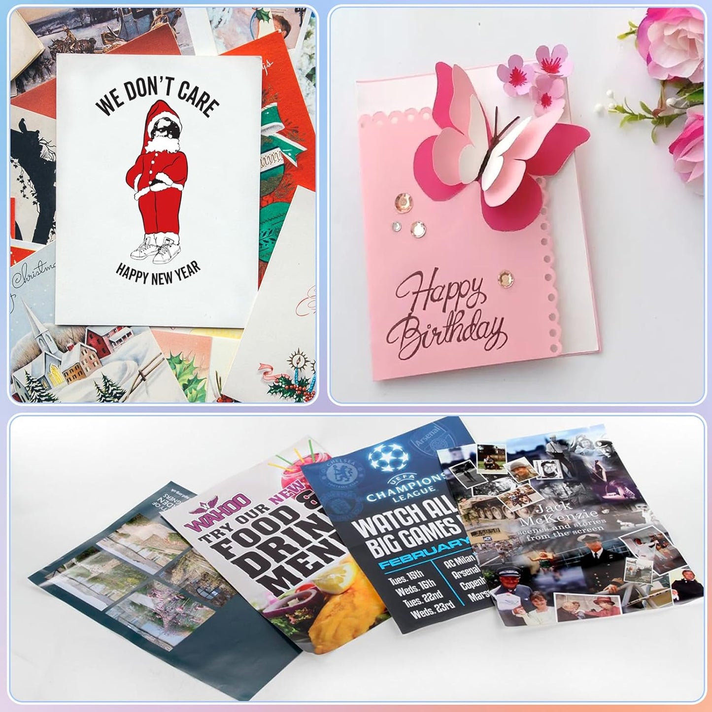 Utron 110 Sheets 4x6 Cardstock, 270 GSM Blank Postcard Paper, Matte White Printable Postcards for Making blank Index cards, Wedding Invitation cards, Thankyou Cards