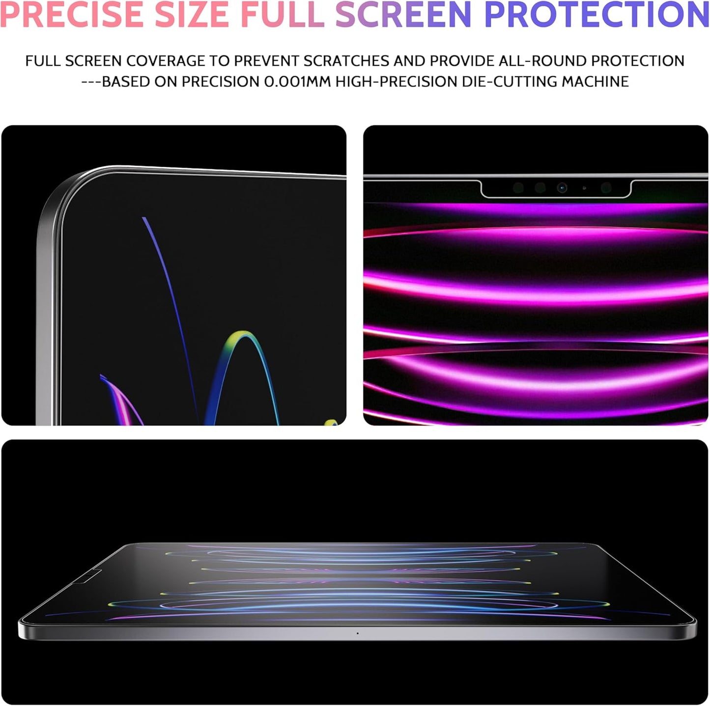 2 Pack Like Paper Screen Protector for iPad Pro 12.9 inch (2022/2021/2020/2018), Matte Anti Glare PET Film/Blue Light Filter Eye Protection Cover/Drawing & Writing Feel Like on Paper