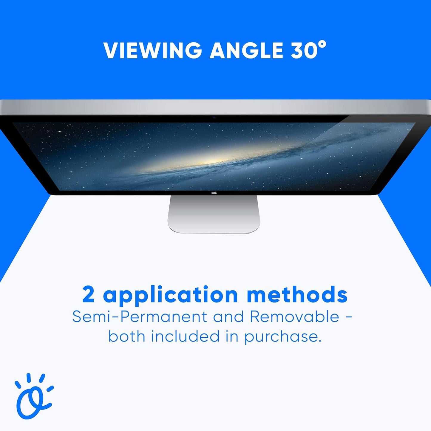 Ocushield 23.6” Premium Anti Blue Light Screen Protector with Privacy Filter for Laptops and Computer Monitors - Anti-Glare - Easy Install - Anti-Fatigue (522 x 294 mm)