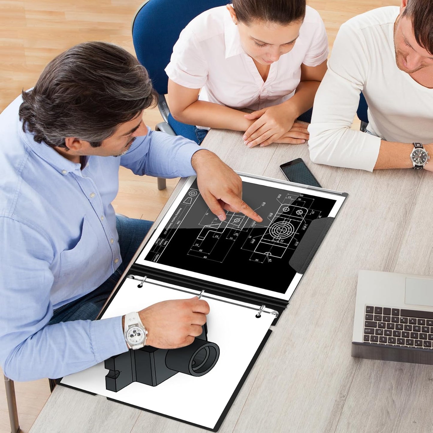 1 Inch Telescoping 3 Ring Binder-12PCS, Flexible Binder with Customized Front Cover, Holds 225 Sheets, School Office Supplies, Black