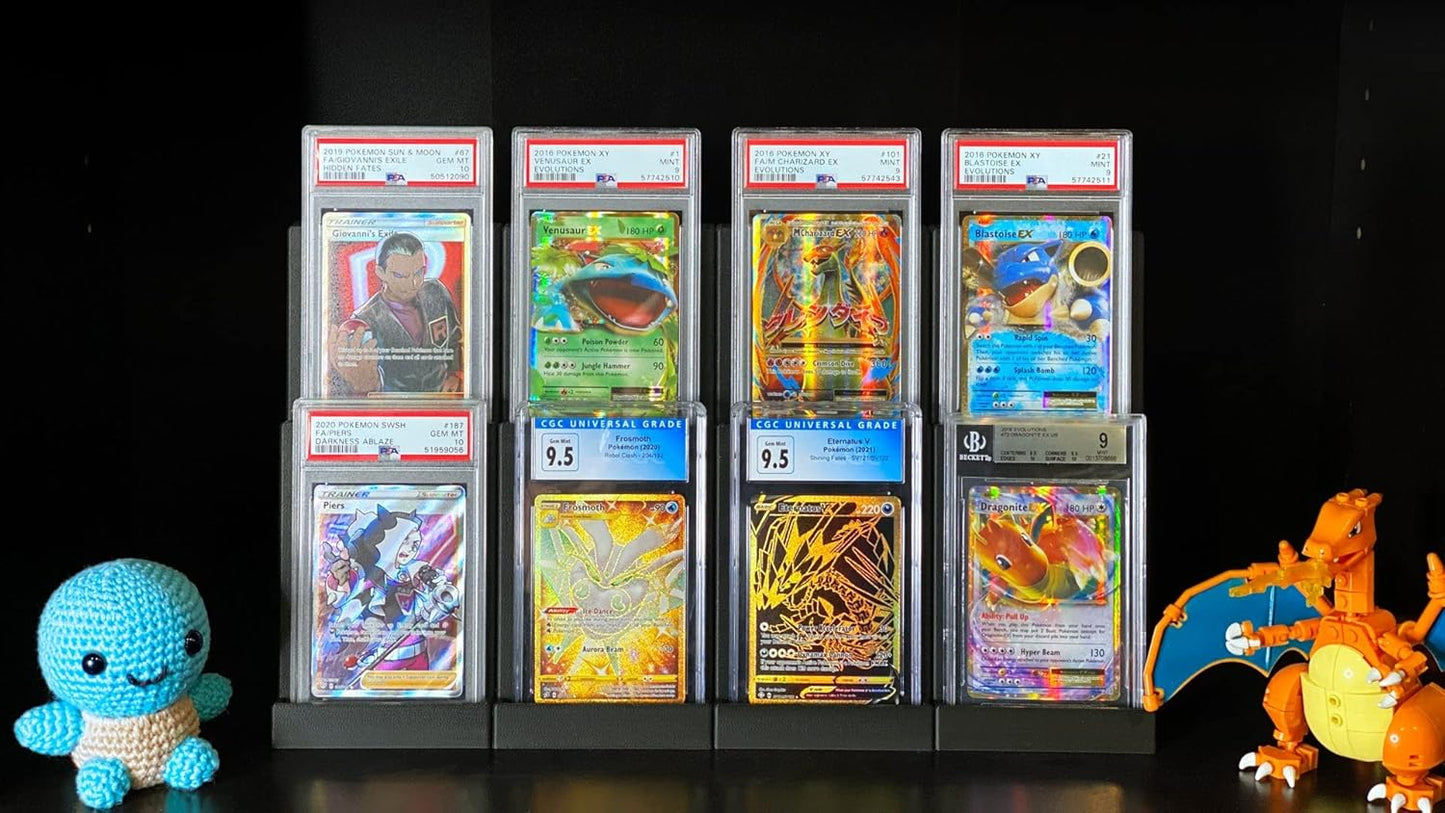 Graded Display Slab Stadium (2 Pack) - Compatible With PSA, Beckett, and CGC - Trading Card Holder and Stand for Sports Cards