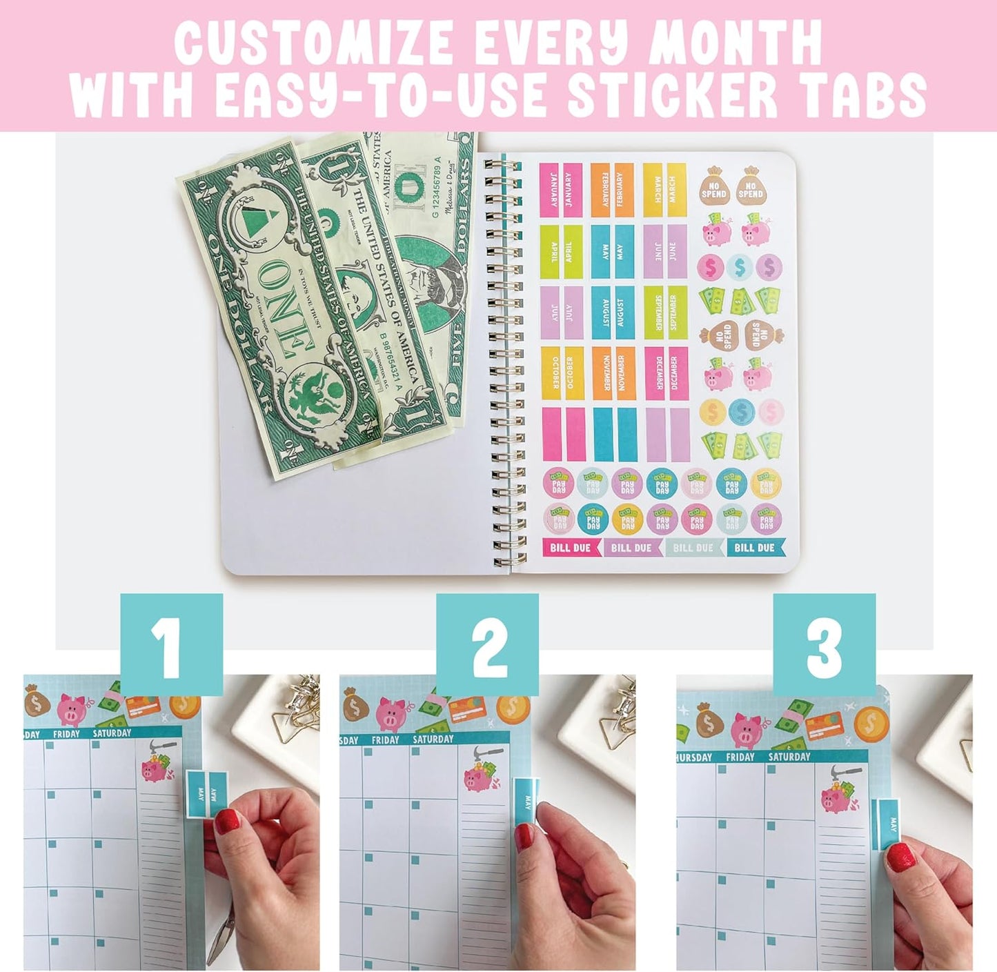 Hadley Designs 2025 Budget Planner and Monthly Bill Organizer - Monthly Budget Planner 2025, Financial Planners Budgeting Book, Bill Tracker Notebook For Expenses, Undated Finance Organizer Journal