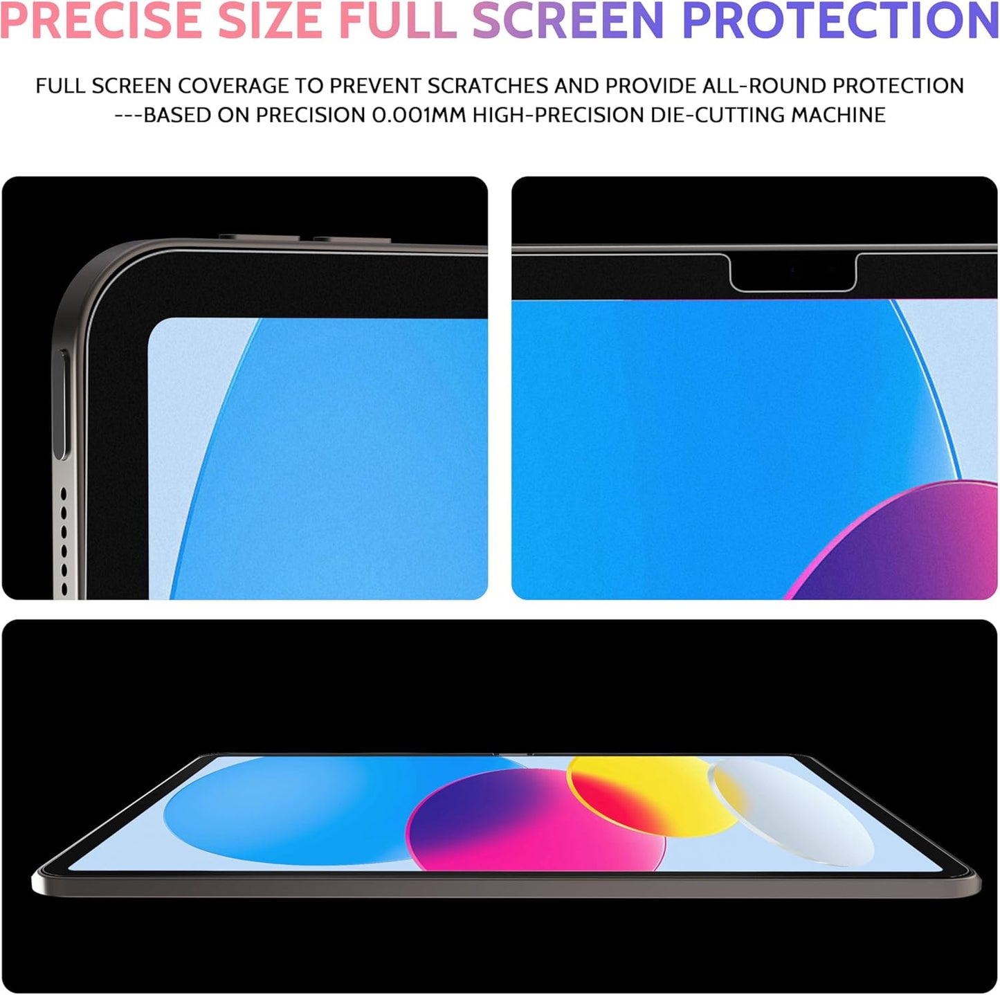 2 Pack Like Paper Screen Protector for iPad 10th 2022 10.9" & iPad 11th A16 2025 11", Matte Anti Glare PET Film/Blue Light Filter Eye Protection Cover/Drawing & Writing Feel Like on Paper