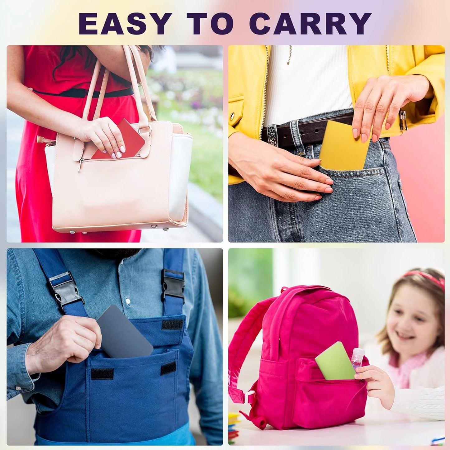 Lincia Bulk Pocket Notebook 2.5" x 4" Mini Notebooks First Day of School Small Wallet Notebooks Tiny Colored Purse Journals Lined Notepad for Kids Student Back to School Supplies(Bright Color,60 Pcs)