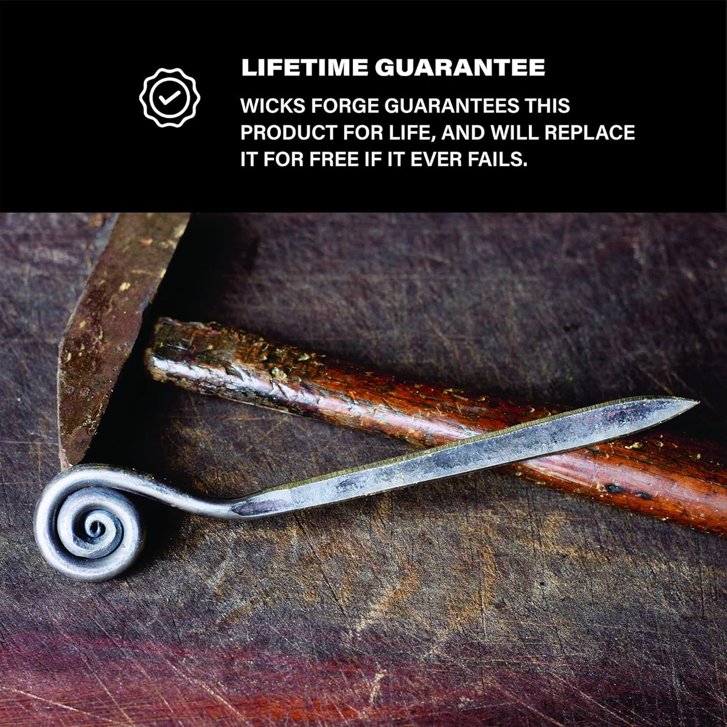 Letter Opener Cast Iron Knife | Luxury, Rustic & Antique Style Desk Accessory for Cutting Open Paper Envelopes & Packages | Made in USA | Fiddlehead