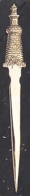 HS Brass Lighthouse Nautical Letter Opener