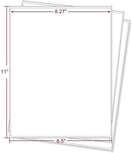 Full Sheet Address Labels for Laser/Inkjet Printers, White, 8.5 x 11 Inch, 1 Pack of 10000 Labels