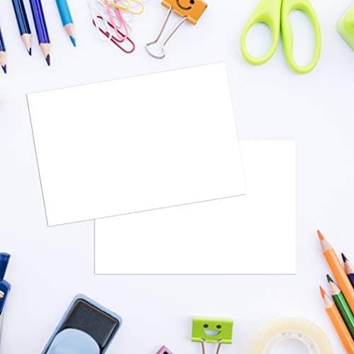 Home Advantage 4x6 Blank Index Cards - 50 Pack of Heavy Duty Bleed Proof Notecards & Flashcards