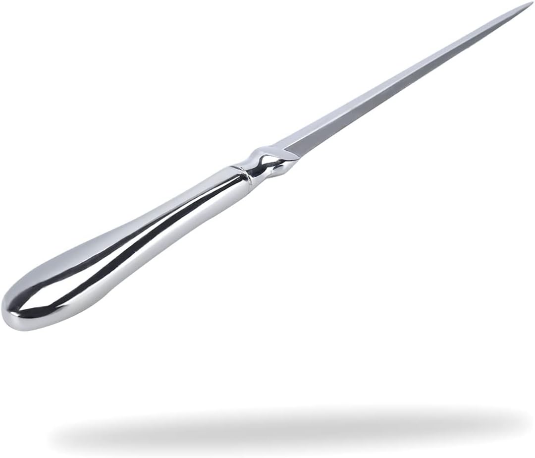 Letter Opener, 1 PCS Silver Envelope Opener Knifes, Metal Letter Opening Knife, 9 Inches Envelope Slitter (Sliver 1PCS)