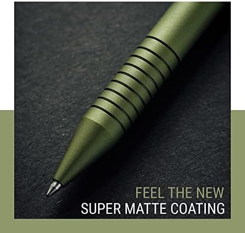 Everyman Grafton Pen and Pencil Set, OD Green | Premium EDC Metal Gel Ink Ballpoint Pen + Mechanical Pencil | Refillable Executive Writing Tools for Office, Business, Men’s Gift & Daily Use