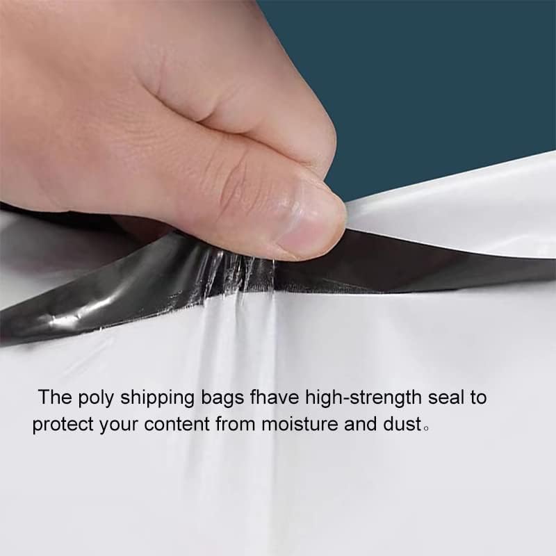 100 Pack 4x30 Inches Long Poly Mailers, Long Shipping Bags White Envelopes Packaging for Unique Narrow Items Mailing