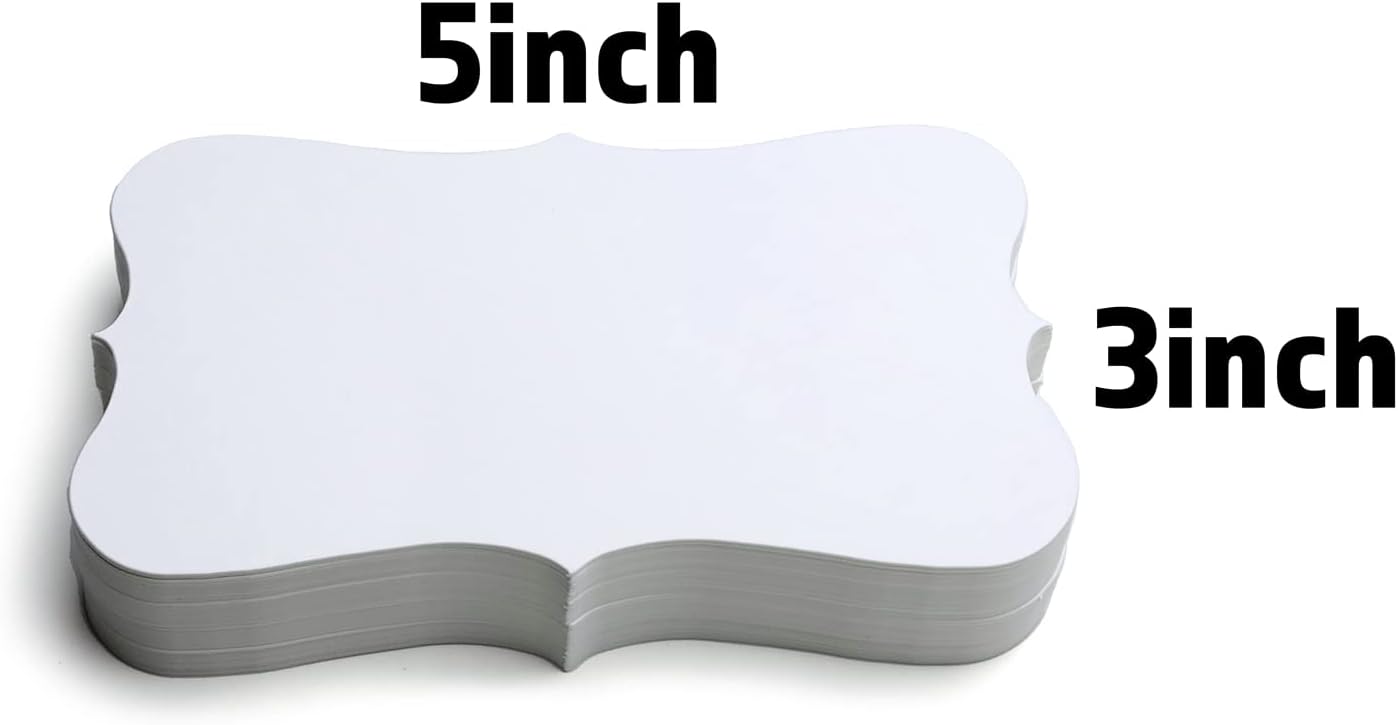 PPAPPAPPIYO 3x5 White index card stock/Set of 50 Blank index cards 300gsm (white)